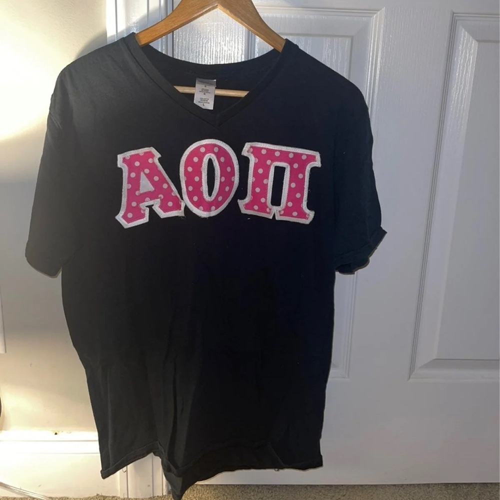 Sorority lettered shirt